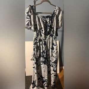 Luxology Floral Off-Shoulder Jumpsuit